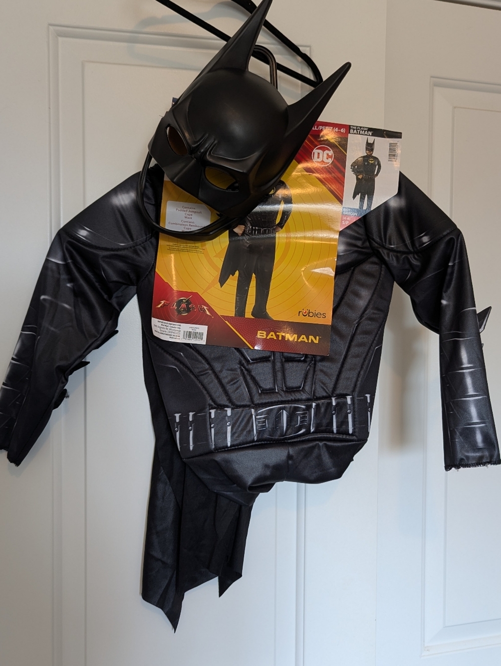 DC Kids Batman Costume in Black with Mask